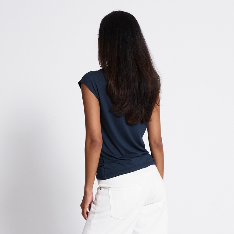 Soft feel top "Livia" Dark Blue